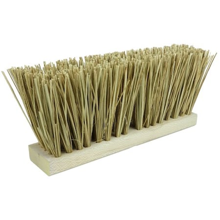 Weiler 16" Street Broom, 6-1/4" Trim Length, Natural Palmyra Fill 70208